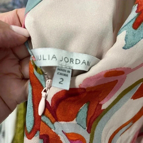 Julia Jordan flowy floral maxi sz 2 - Picture 5 of 6